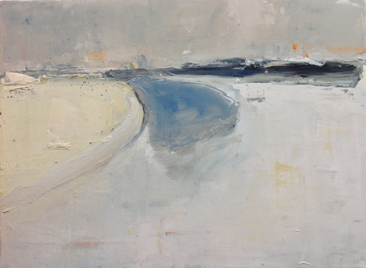 Winterland, olieverf op doek, 30x40cm, 2020 (verkocht)
