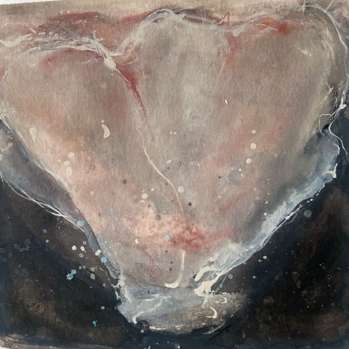 aquarel op papier, 18x18 cm, 2025