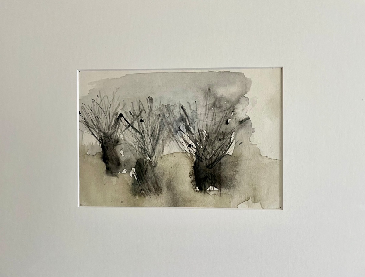Boerenland, waterverf, inkt op papier, 22x15cm, 2026