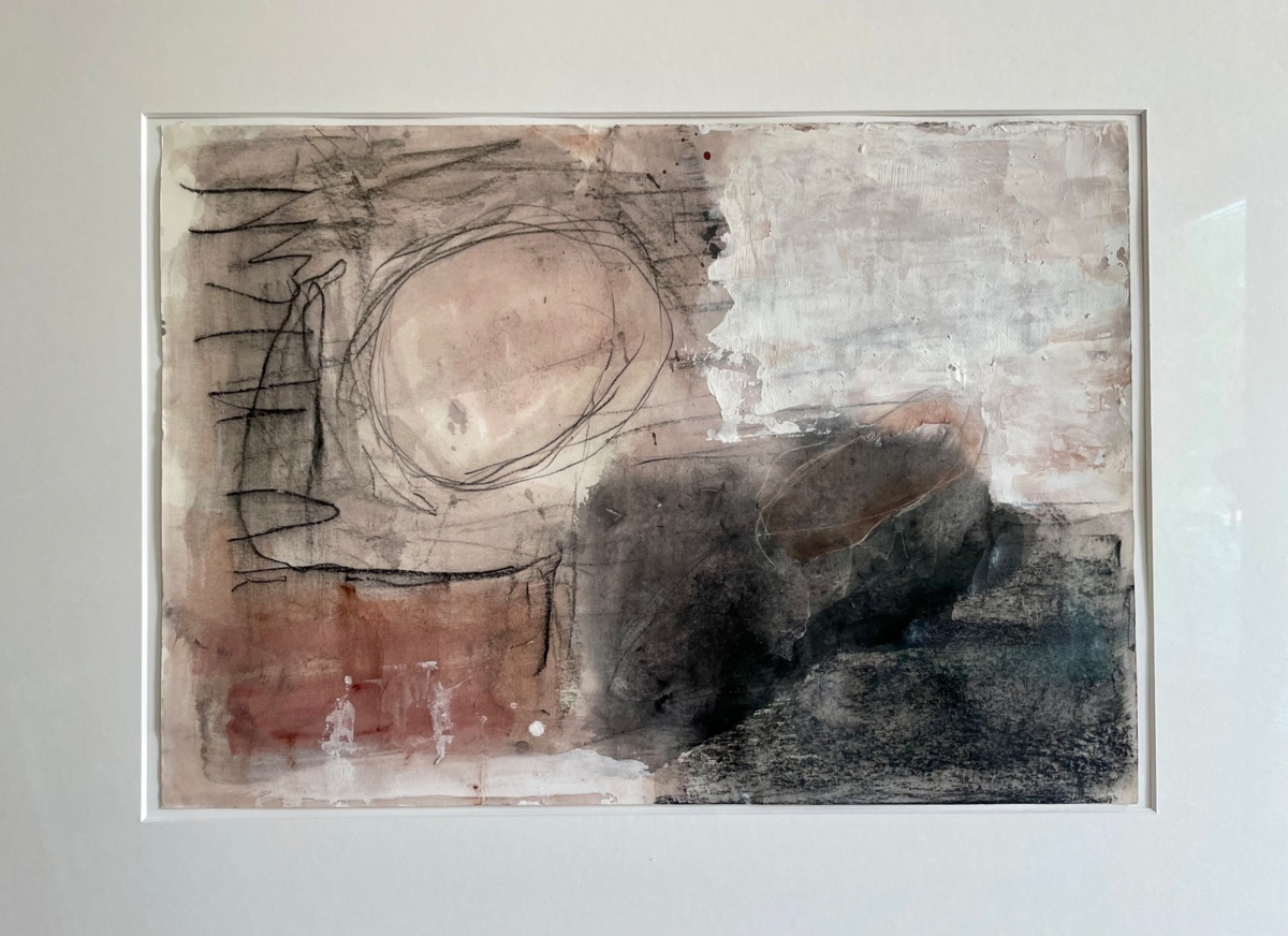 houtskool, pastel, acrylverf op papier, 42x29cm, 2020