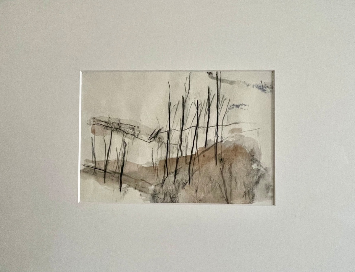 Boerenland, waterverf, inkt op papier, 22x15cm, 2026